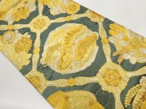 紙布花輪に華文・松模様織出し袋帯